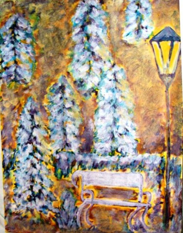 Pittura intitolato "Inverno2" da Regina Puzyrewska, Opera d'arte originale