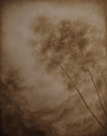 Картина под названием "Дымка" - Регина Юсупова, Подлинное произведение искусства, Акрил Установлен на Деревянная рама для но…