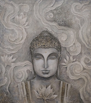 Pintura titulada "Будда" por Regina Iusupova, Obra de arte original, Acrílico