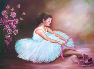 Pintura intitulada "BAILARINA 24" por Regina Schwingel, Obras de arte originais