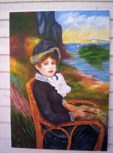 Pintura titulada "AU  BORD DE LA MER" por Regina Schwingel, Obra de arte original, Oleo