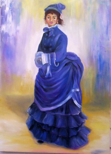 Painting titled "THE PARISIAN" by Regina Schwingel, Original Artwork
