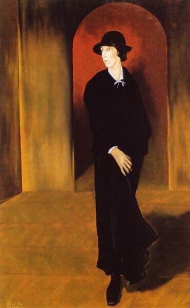 Pintura intitulada "Femme dans une Inte…" por Reginald Gray, Obras de arte originais