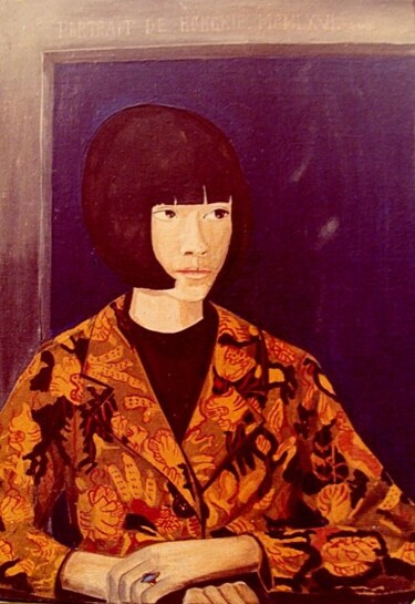 Ζωγραφική με τίτλο "Portrait of Hongkie…" από Reginald Gray, Αυθεντικά έργα τέχνης