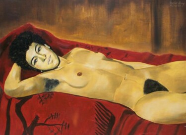 Ζωγραφική με τίτλο "Nude Paris" από Reginald Gray, Αυθεντικά έργα τέχνης