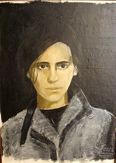 Ζωγραφική με τίτλο "Portrait de Justine…" από Reginald Gray, Αυθεντικά έργα τέχνης