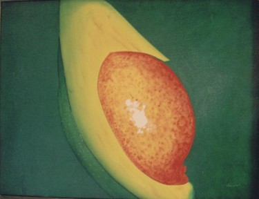 Pintura intitulada "Abacate I" por Regina Leopardi, Obras de arte originais