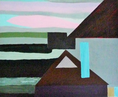 Peinture intitulée "fragment" par Régine Ledanois, Œuvre d'art originale, Acrylique
