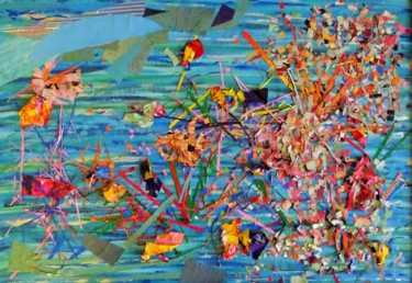 Painting titled "corail" by Régine Ledanois, Original Artwork