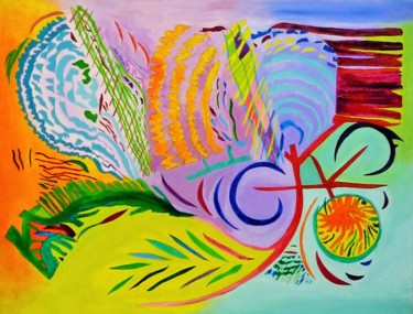 Painting titled "dream" by Régine Ledanois, Original Artwork, Acrylic