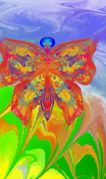 Digital Arts titled "printemps" by Régine Ledanois, Original Artwork, Digital Painting
