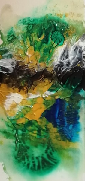 Peinture intitulée "La couleur et la ma…" par Régine Ledanois, Œuvre d'art originale, Acrylique