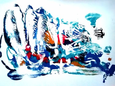 Peinture intitulée "Wind" par Régine Ledanois, Œuvre d'art originale, Acrylique