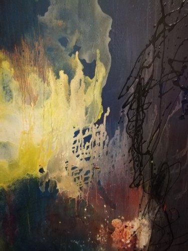 Peinture intitulée "Crépuscule d'un Soir" par Regine Maury, Œuvre d'art originale, Huile