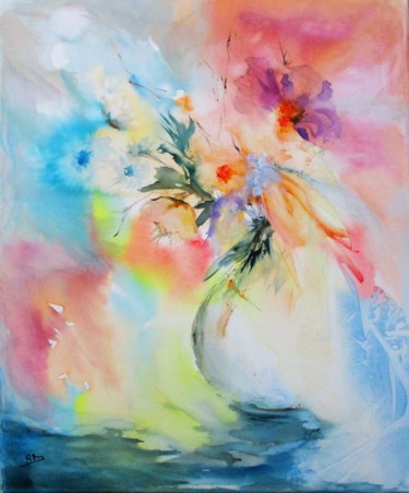 Painting titled "Evanescence" by Navema, Original Artwork, Watercolor