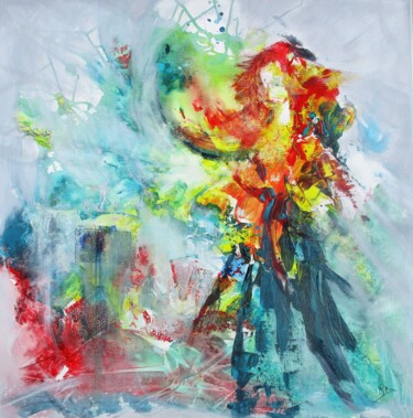 Картина под названием "Libre et sauvage" - Navema, Подлинное произведение искусства, Акрил Установлен на Деревянная рама для…