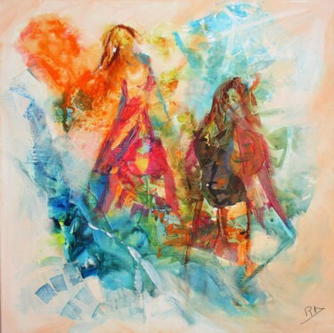 Картина под названием "Invincibles" - Navema, Подлинное произведение искусства, Акрил Установлен на Деревянная рама для носи…