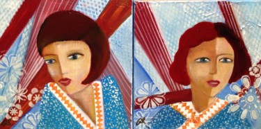Peinture intitulée "LES ROUSSES" par Régine Peltier, Œuvre d'art originale, Huile