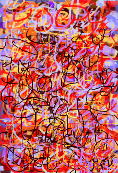 Digitale Kunst mit dem Titel "Sans titre" von Rev, Original-Kunstwerk, Digitale Malerei