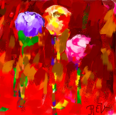 Arte digital titulada "Chuchotements" por Rev, Obra de arte original, Pintura Digital