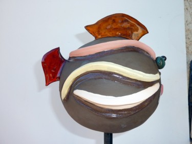 Sculpture intitulée "judith profil" par Regine Oger, Œuvre d'art originale