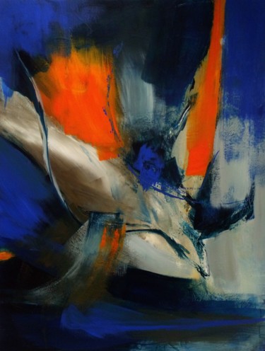 Pintura intitulada "Abstract number 1" por Regis Bertry, Obras de arte originais, Acrílico