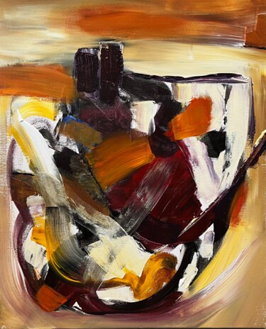 Картина под названием "Torture créatrice" - Regis Bertry, Подлинное произведение искусства, Акрил Установлен на Деревянная р…