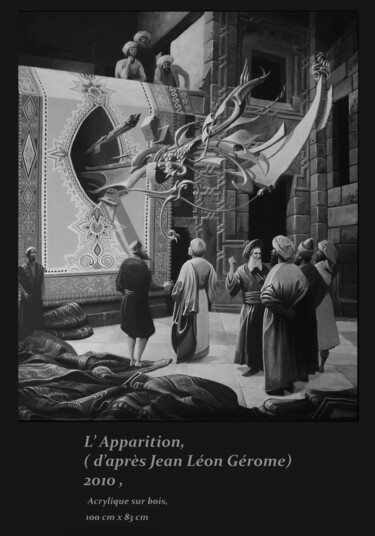 Pintura titulada ""L'apparition" d'ap…" por Régis Bezannier, Obra de arte original, Acrílico