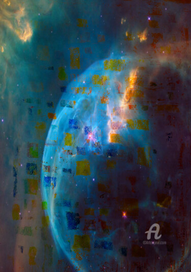Fotografia intitolato "Exoplanet" da Regis Le Scraigne, Opera d'arte originale, Fotografia manipolata