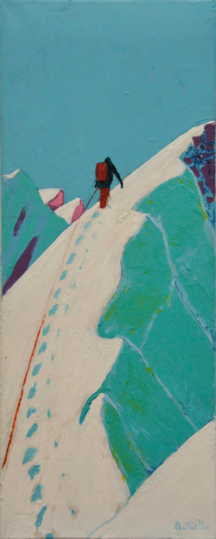 Painting titled "LE GRAND BLEU" by Régis Tuaillon, Original Artwork, Acrylic
