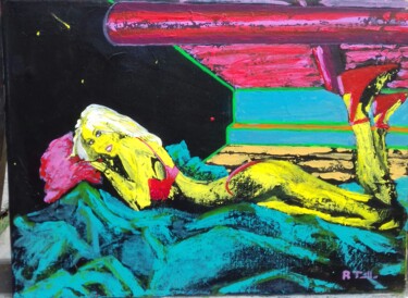 Peinture intitulée "Apparition de la ma…" par Régis Tuaillon, Œuvre d'art originale, Acrylique Monté sur Châssis en bois