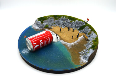 "The landing of Coca…" başlıklı Heykel Régis Gomez. tarafından, Orijinal sanat, Rezine