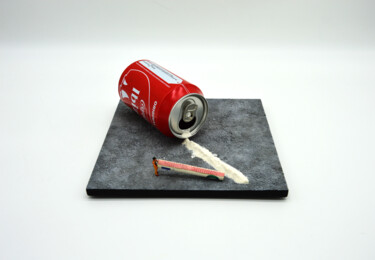 Sculpture intitulée "Cocaïna" par Régis Gomez., Œuvre d'art originale, Métaux