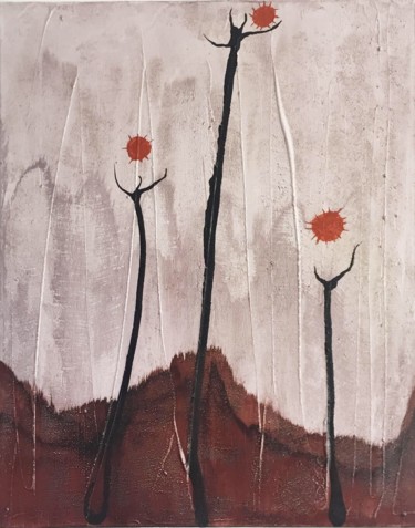 Racines Peinture intitulée "Racines" par Reguino, Œuvre d'art originale, Acrylique