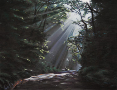 Peinture intitulée "Filtered Light" par Reidsart, Œuvre d'art originale, Pastel