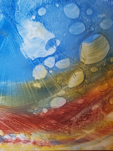 Peinture intitulée "Le ciel bleu" par Reimut-Rudiger Voigt, Œuvre d'art originale, Acrylique
