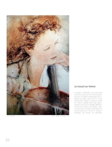 Peinture intitulée "page 22" par Reine-Marie Pinchon, Œuvre d'art originale