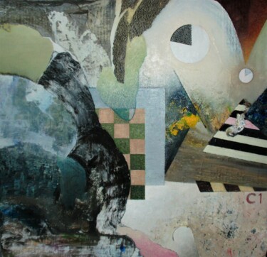 Картина под названием "C1" - Reiner Makarowski, Подлинное произведение искусства, Масло