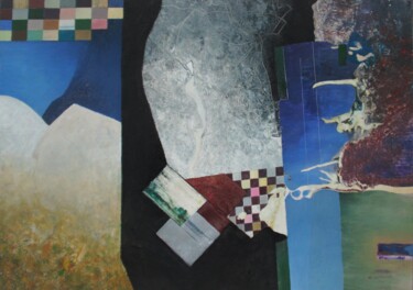 Malerei mit dem Titel "mit Assoziationen z…" von Reiner Makarowski, Original-Kunstwerk, Öl Auf Holzplatte montiert