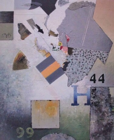 Malerei mit dem Titel "H44" von Reiner Makarowski, Original-Kunstwerk, Öl