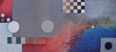 Картина под названием "Ordnung vs Chaos 1" - Reiner Makarowski, Подлинное произведение искусства, Масло