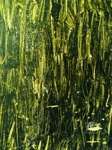 Malerei mit dem Titel "Im Dickicht" von Reiner Poser, Original-Kunstwerk, Öl