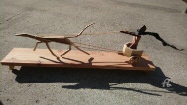 雕塑 标题为“Highspeed riding” 由Reiner Poser, 原创艺术品, 木