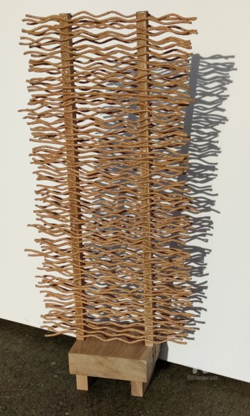Skulptur mit dem Titel "High Voltage" von Reiner Poser, Original-Kunstwerk, Papier
