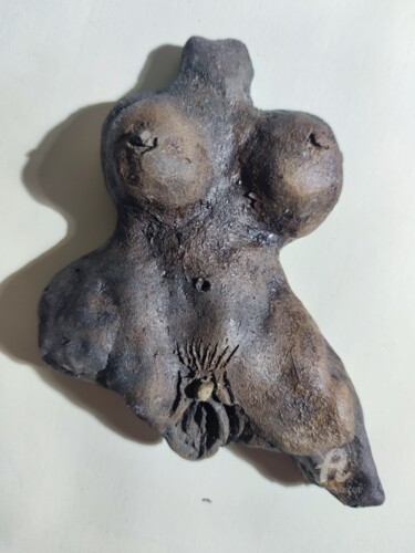 Sculpture intitulée "Chocolate Nude" par Reiner Poser, Œuvre d'art originale, Céramique