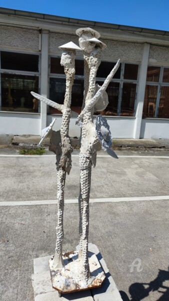 Rzeźba zatytułowany „Zusammen sind wir s…” autorstwa Reiner Poser, Oryginalna praca, Gips