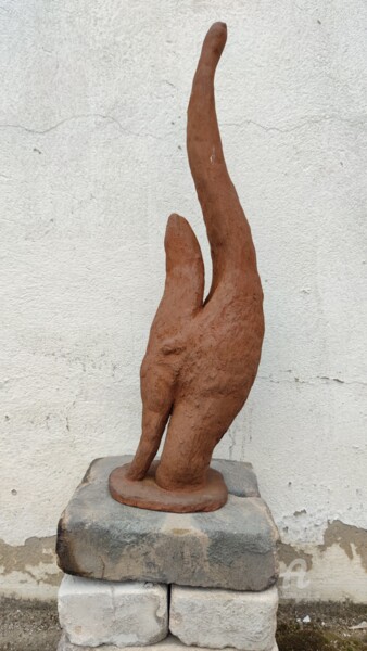 Sculptuur getiteld "mother and child" door Reiner Poser, Origineel Kunstwerk, Keramiek