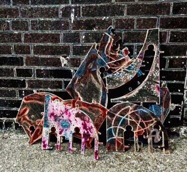 Цифровое искусство под названием "In front of the wall" - Reiner Poser, Подлинное произведение искусства, Цифровая фотография
