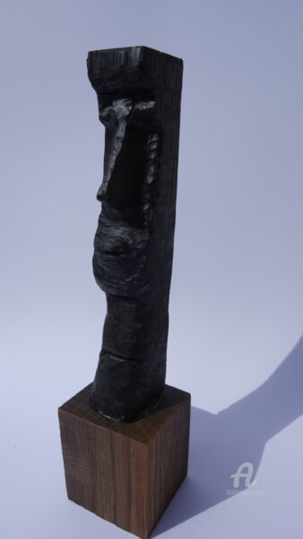 Sculptuur getiteld "Mitbringsel von der…" door Reiner Poser, Origineel Kunstwerk, Hout