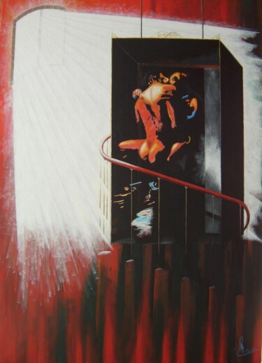 Pittura intitolato "Adam et Eve" da Reinhard Häussler, Opera d'arte originale, Acrilico